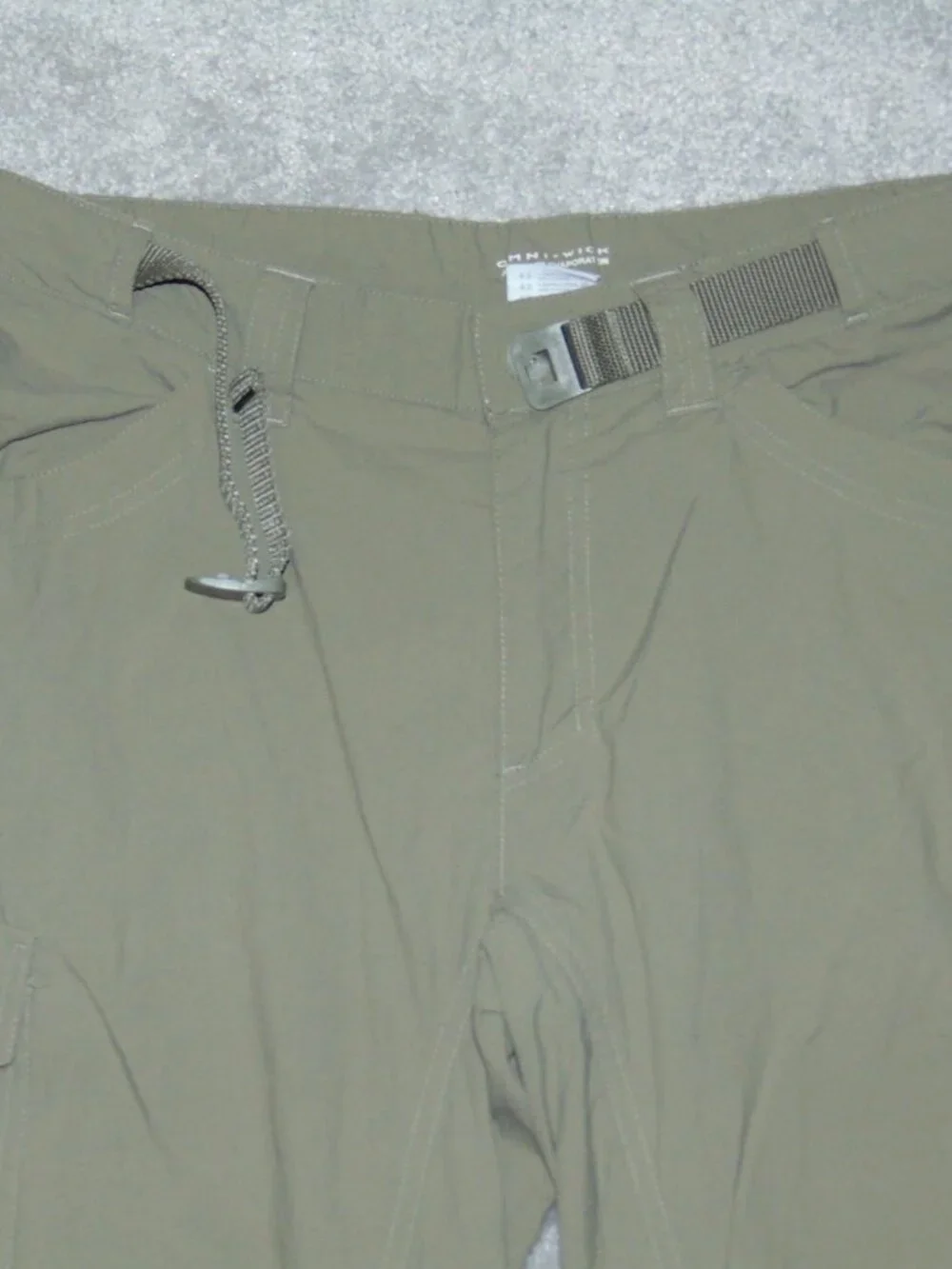 Columbia Silver Ridge II Convertible Men Pant 32X34 Green Omni-Wick